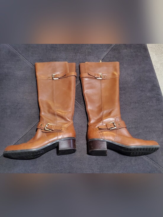 Bandolino Shoes - Bandolino Brown Leather Riding Boots - WILL BE DONATING @ THE END OF THE MONTH